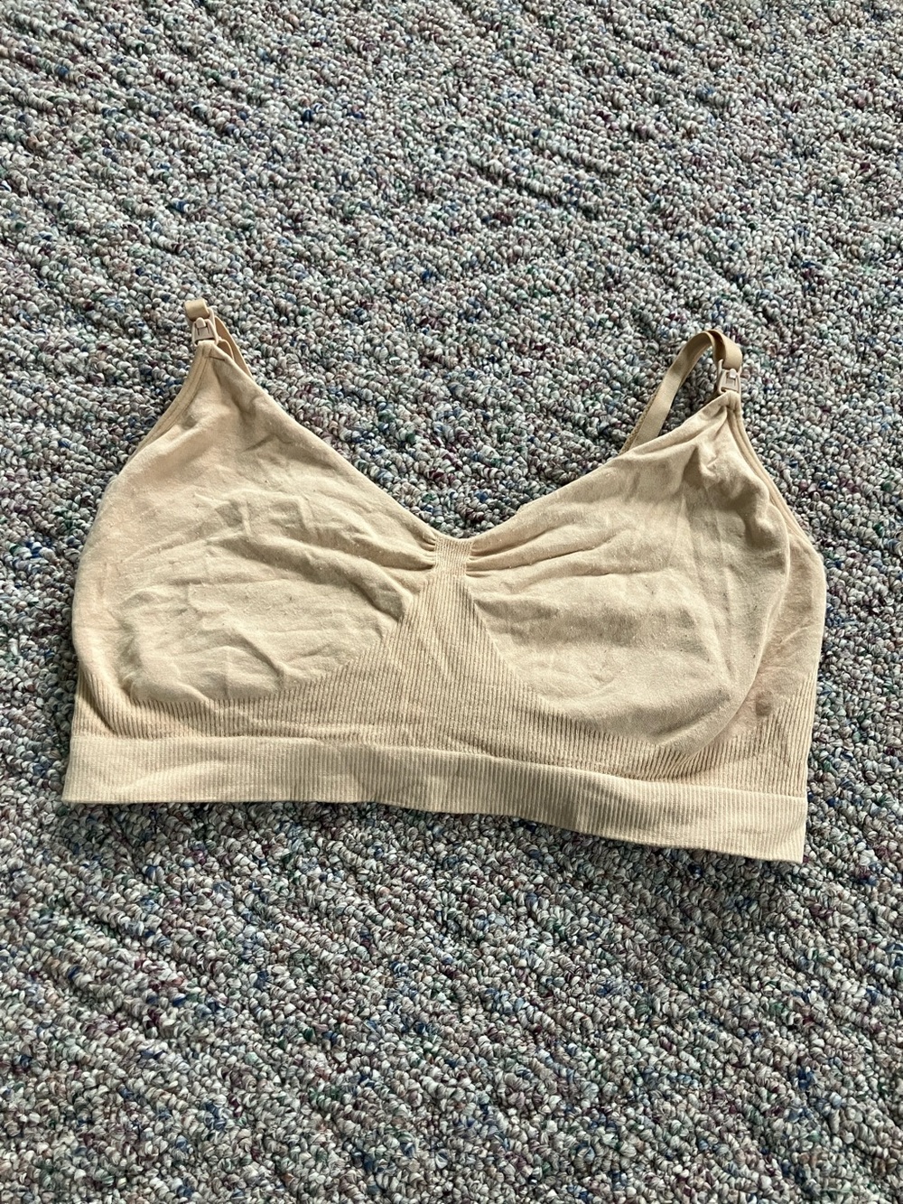 Hatch Nude Beige Seamless Nursing Bralette